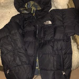 North face amazing BOYS COAT Reversible size 5-6